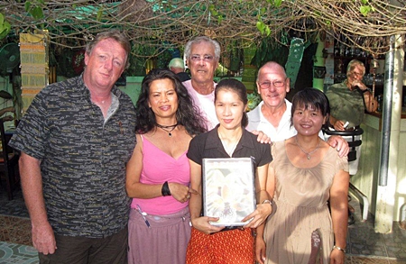 Tuesday’s top three with staff members from The Relax Bar.